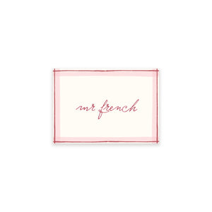 Ten Story Signature - Name Card 3  - Pink