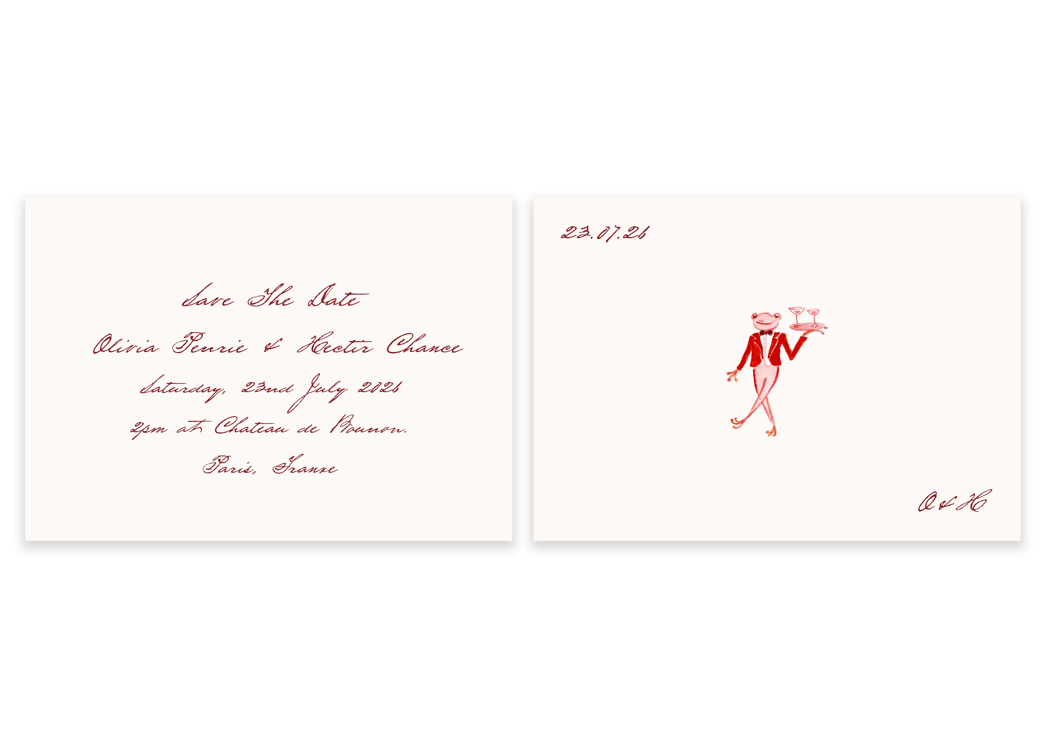 Dinner In Paris - Save The Date's Animals