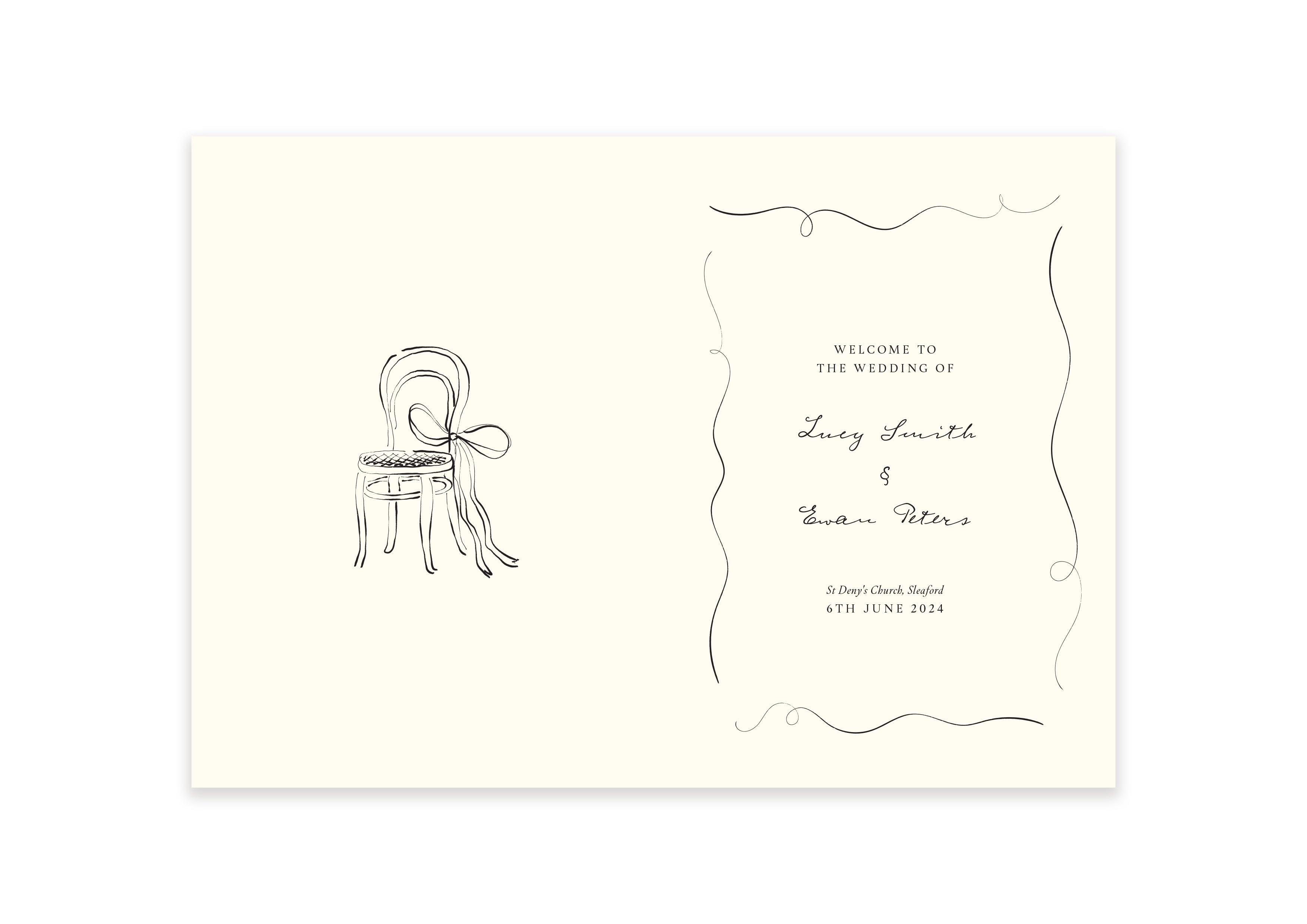 Parisian Lovers  - Ceremony Booklet