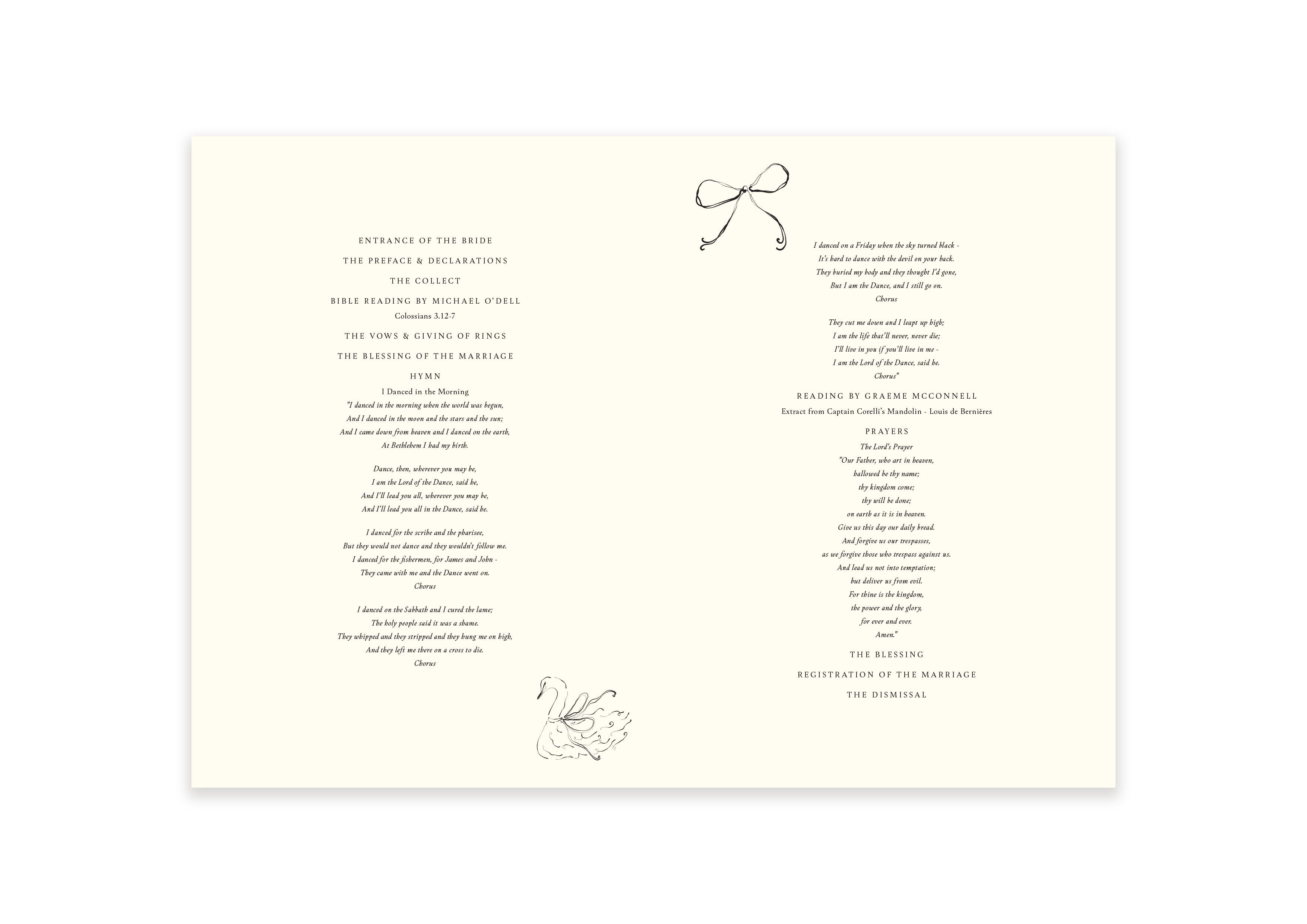Parisian Lovers  - Ceremony Booklet