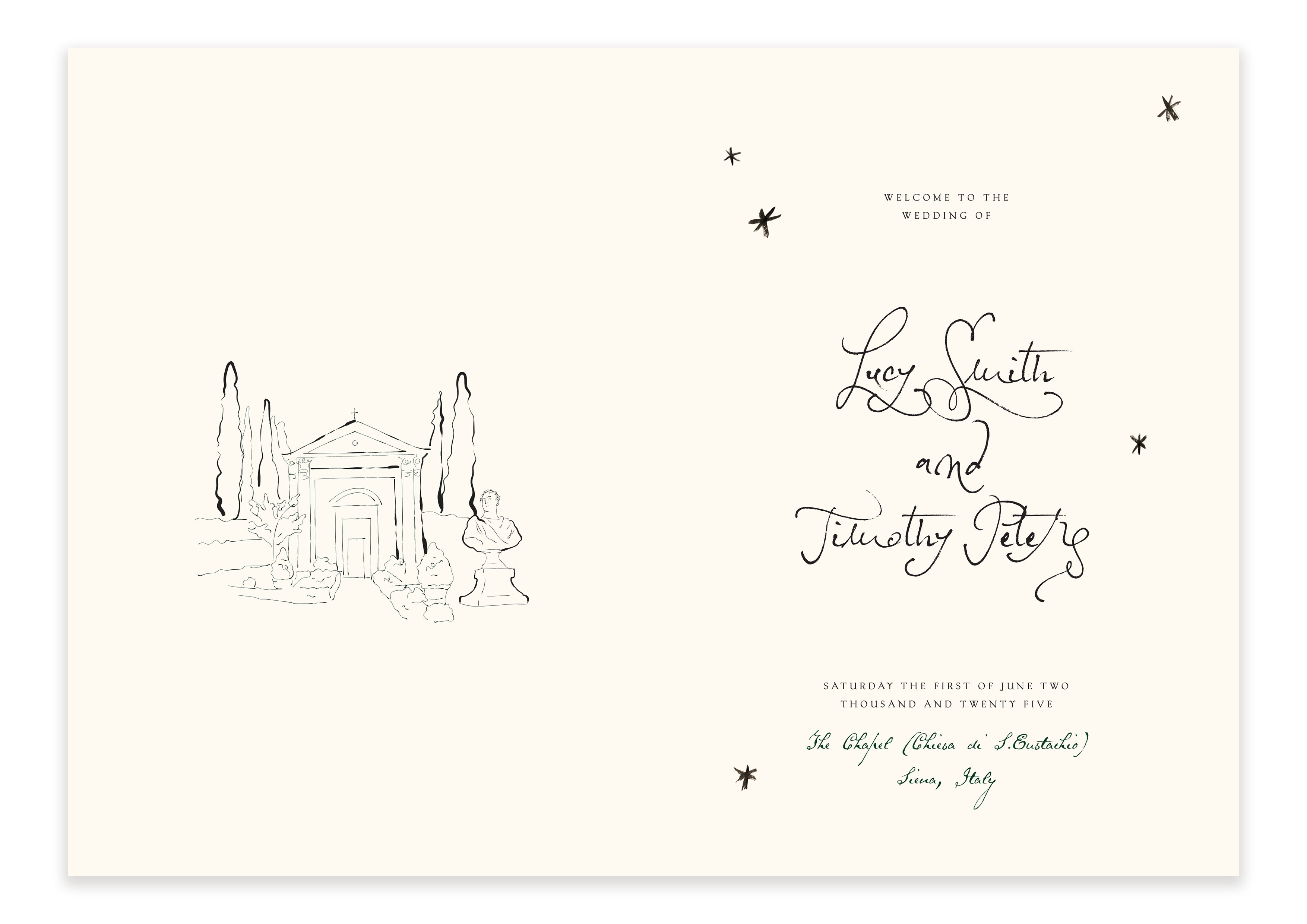 Soirée Romantique  - Ceremony Booklet