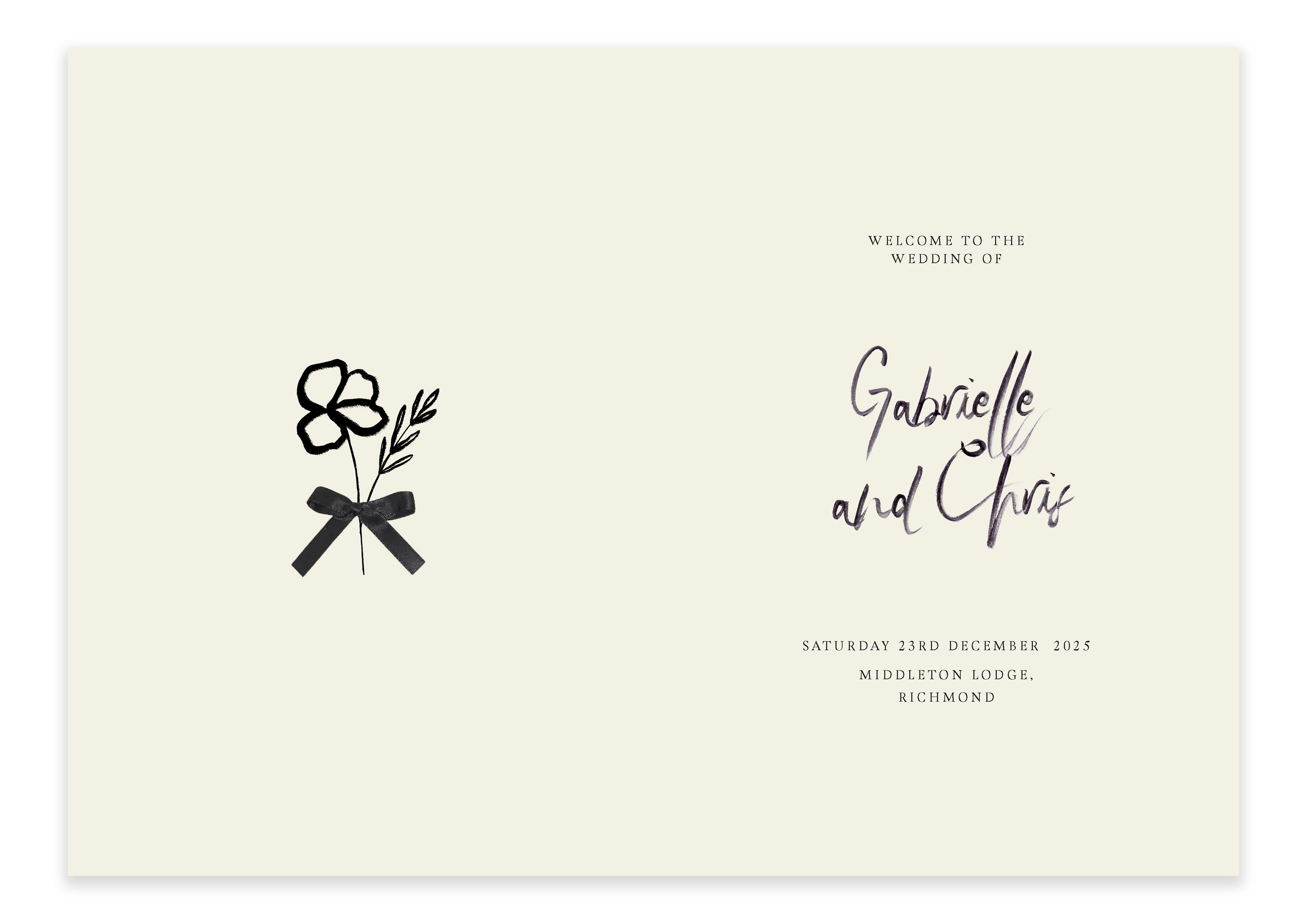 Set Gabrielle  - Ceremony Booklet