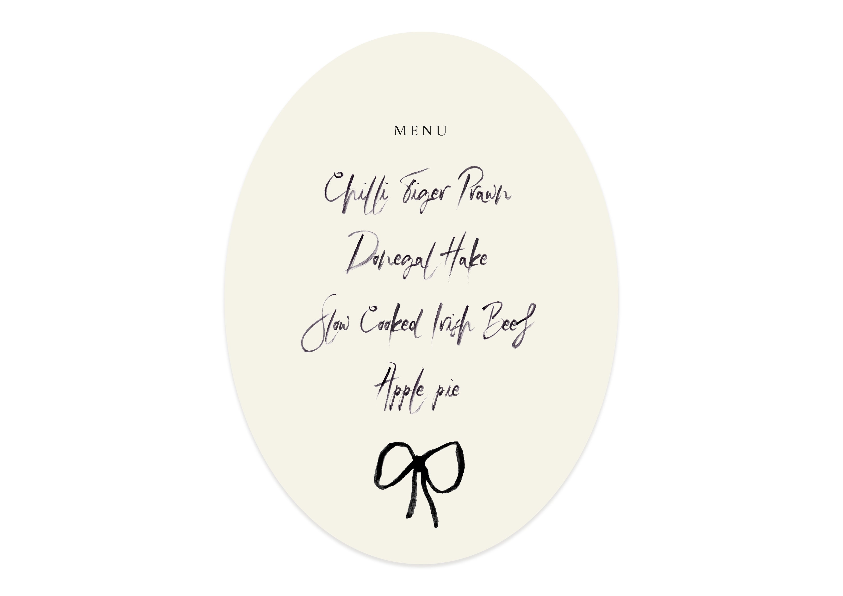 Set Gabrielle  - Shaped Menus