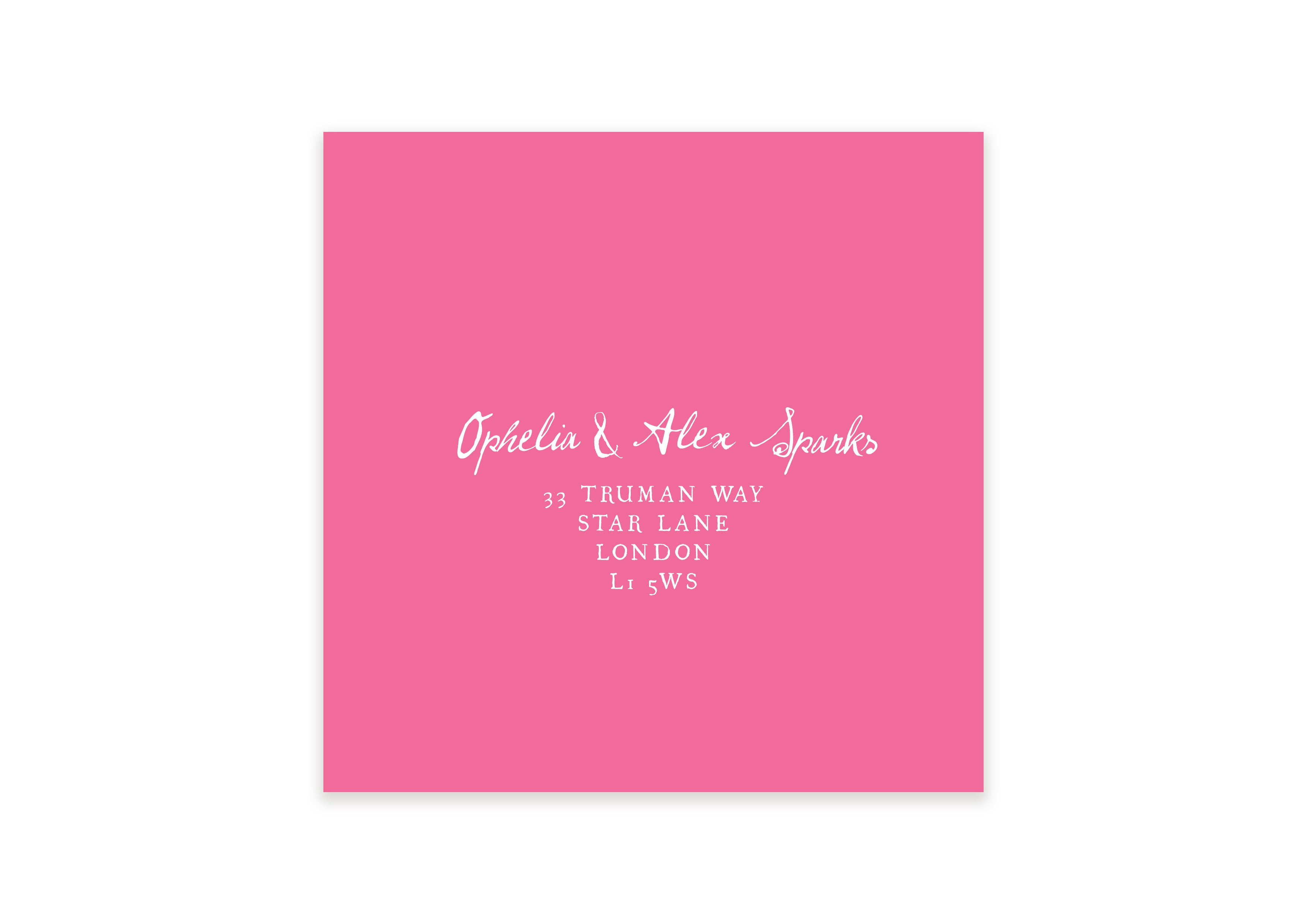 Andy Warhol - Pink Square Invite Envelope