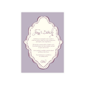Mon Cheri - Purple Details slip