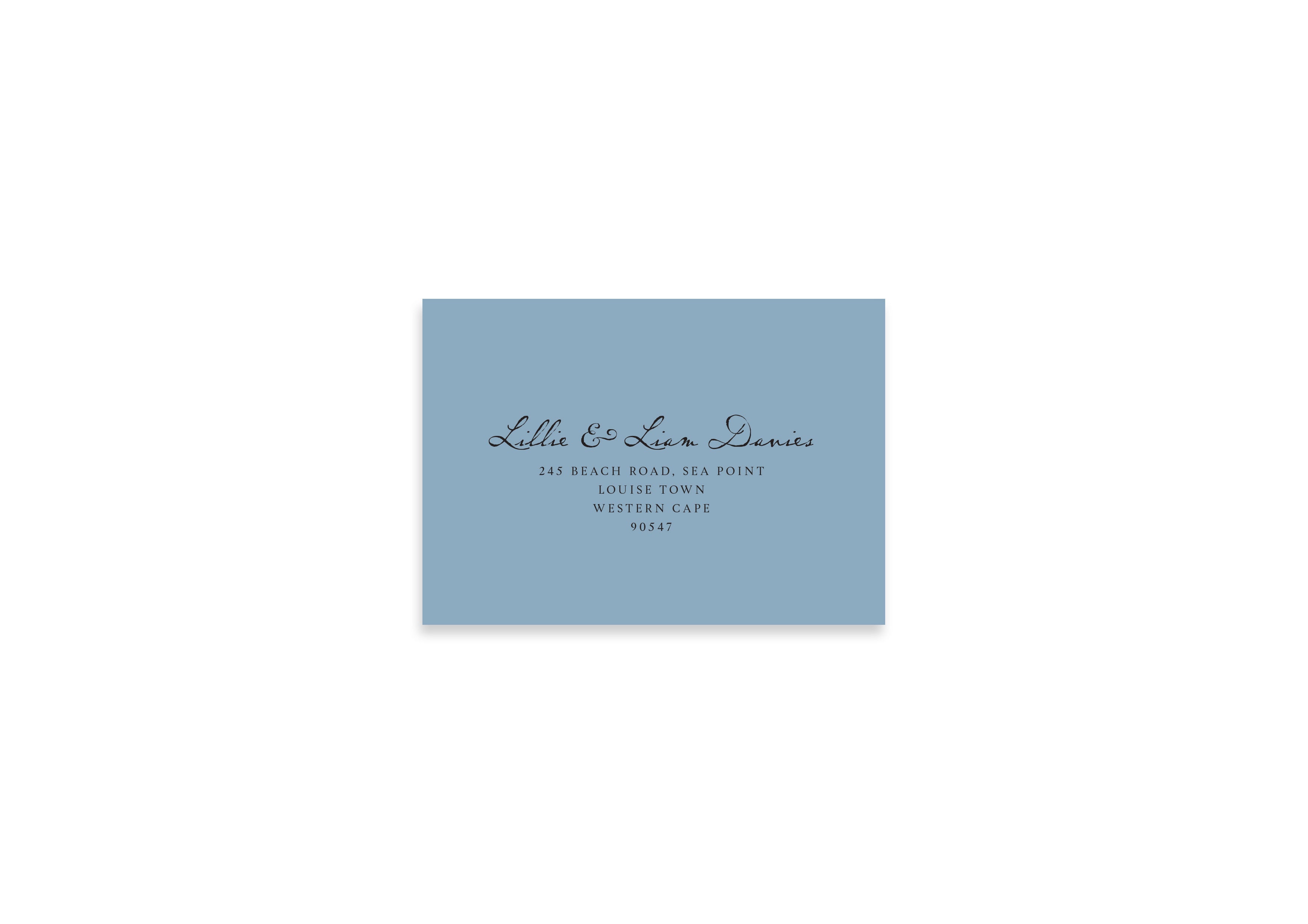 The Year Of The Bow - Blue RSVP Envelope