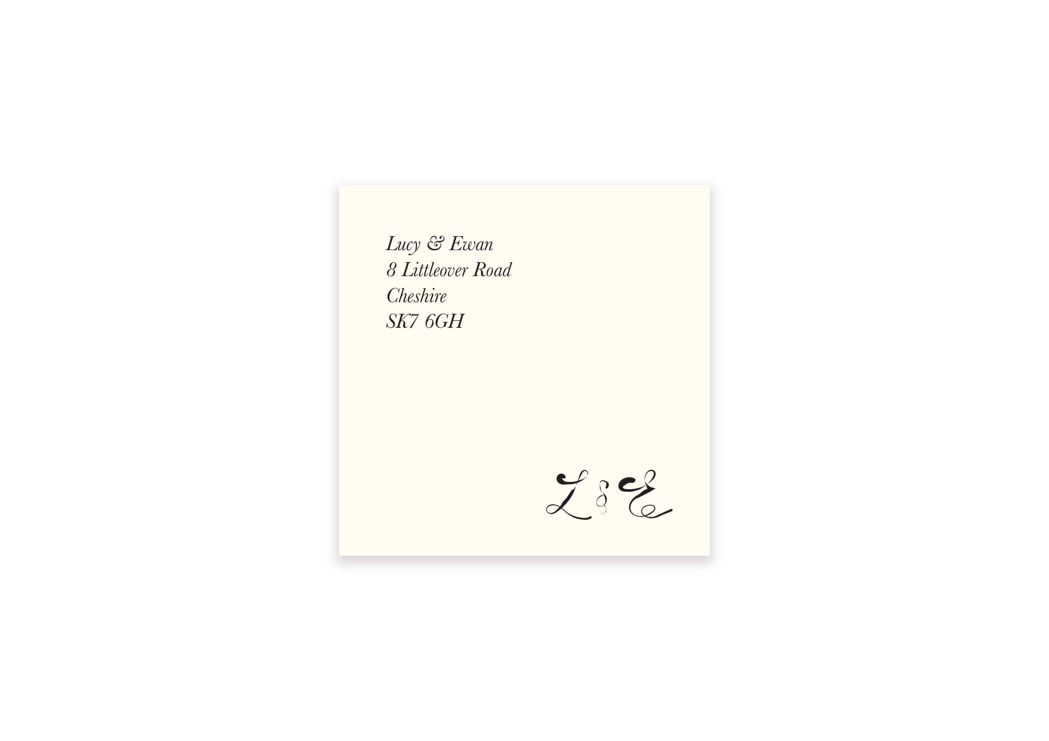 Parisian Lovers - Personalised RSVP Envelope