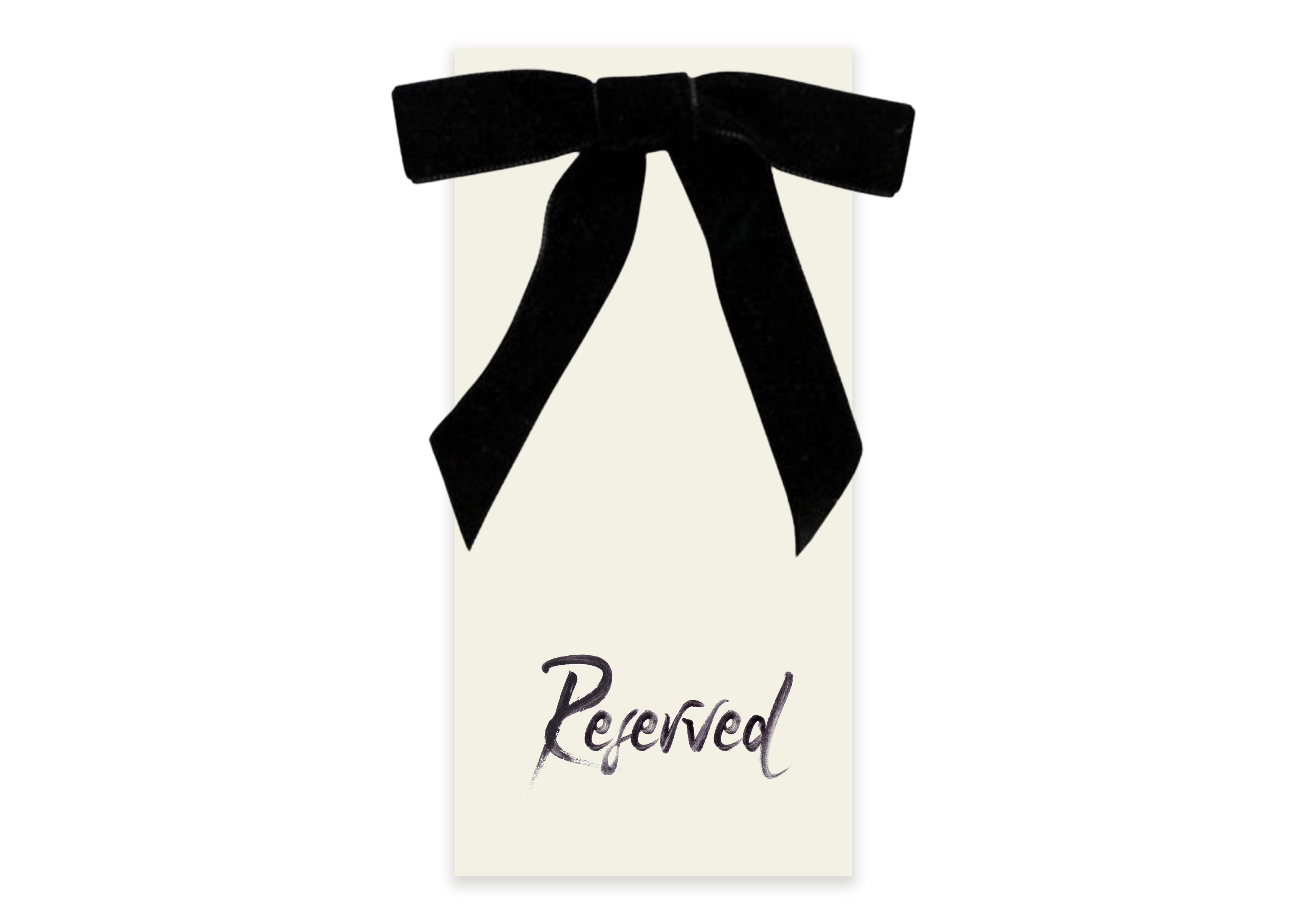 Set Gabrielle  - Reserved Signs with Velvet Bow