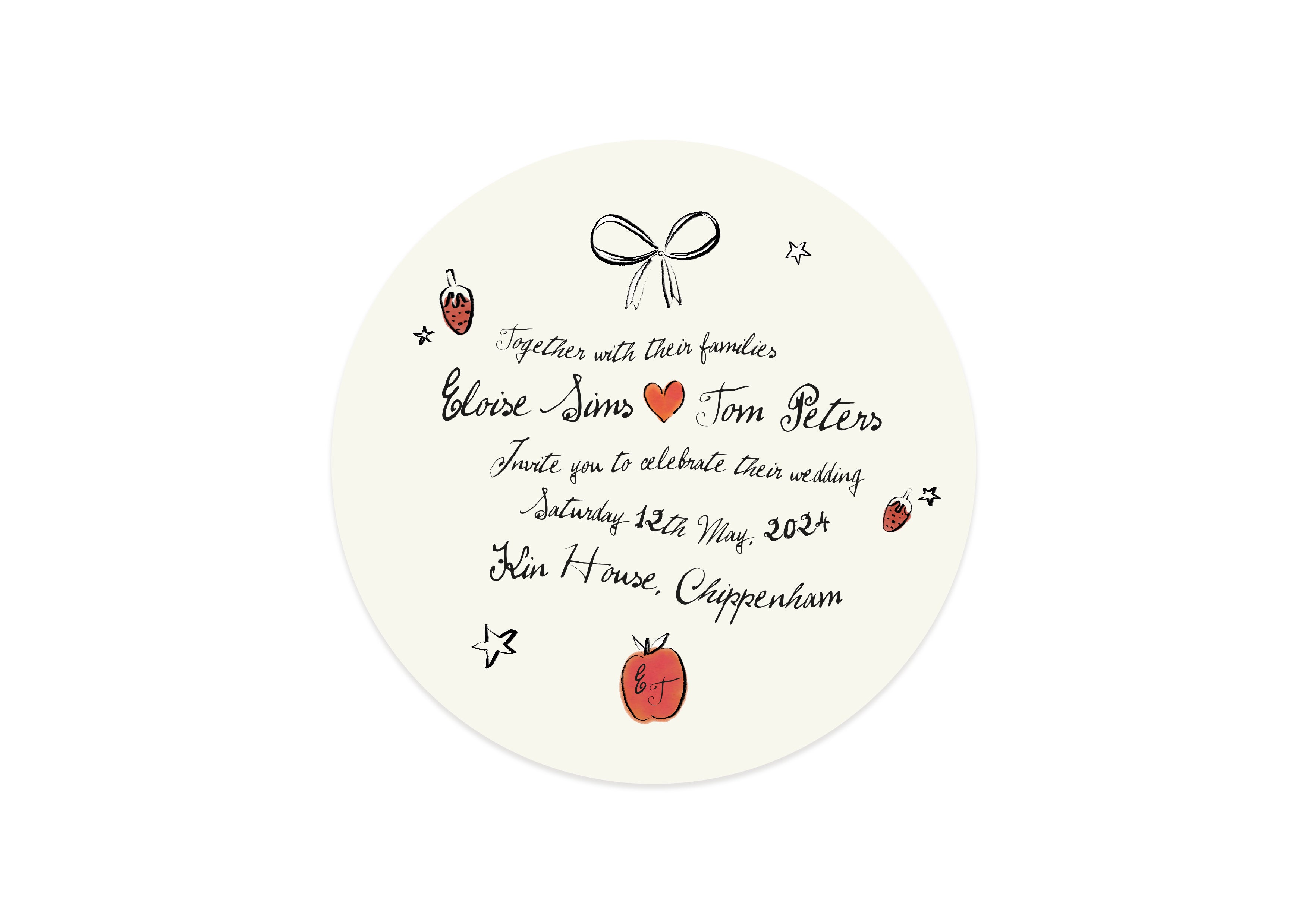 Andy Warhol  - Round Invitation