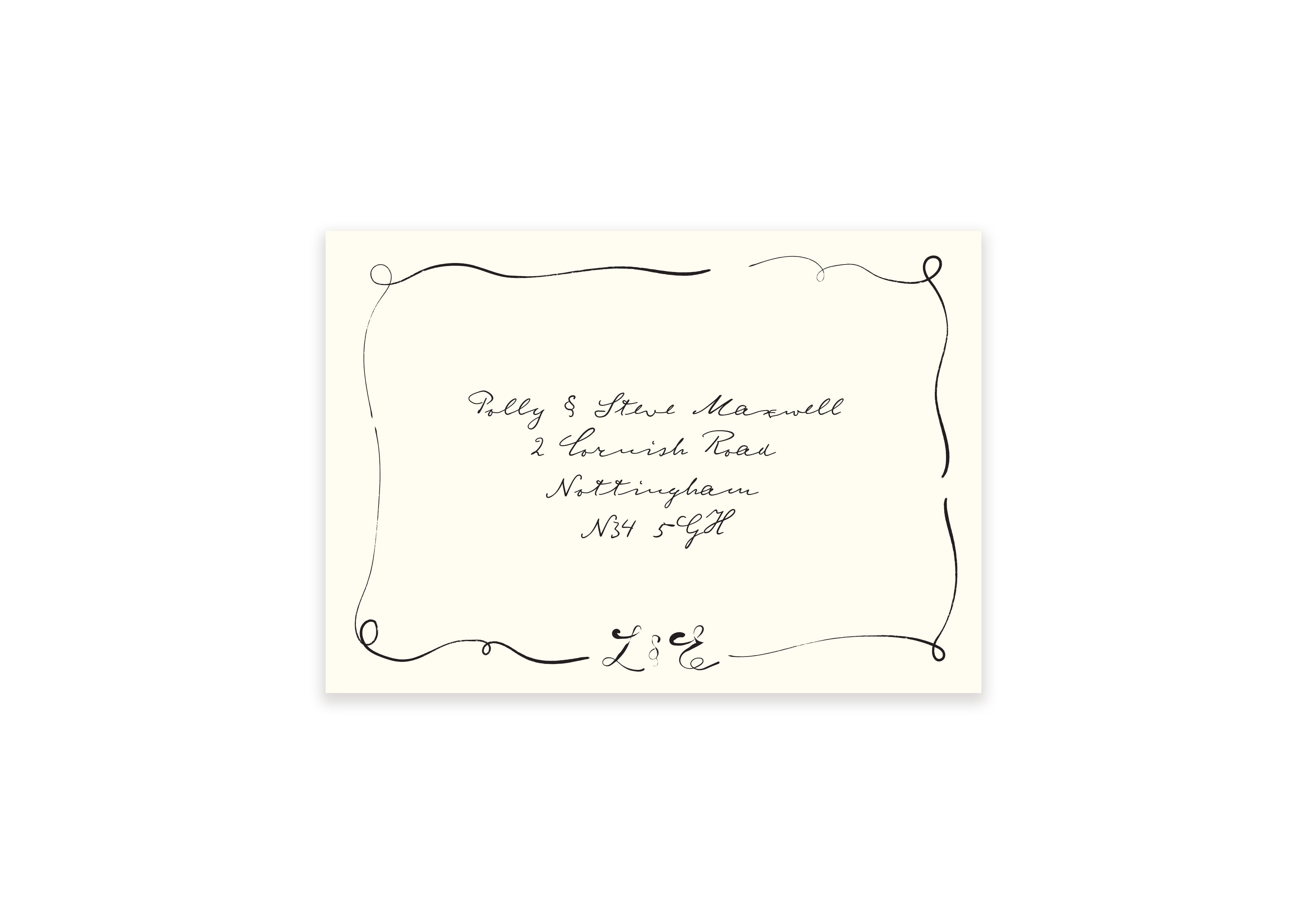 Parisian Lovers - Personalised Save The Date Envelope