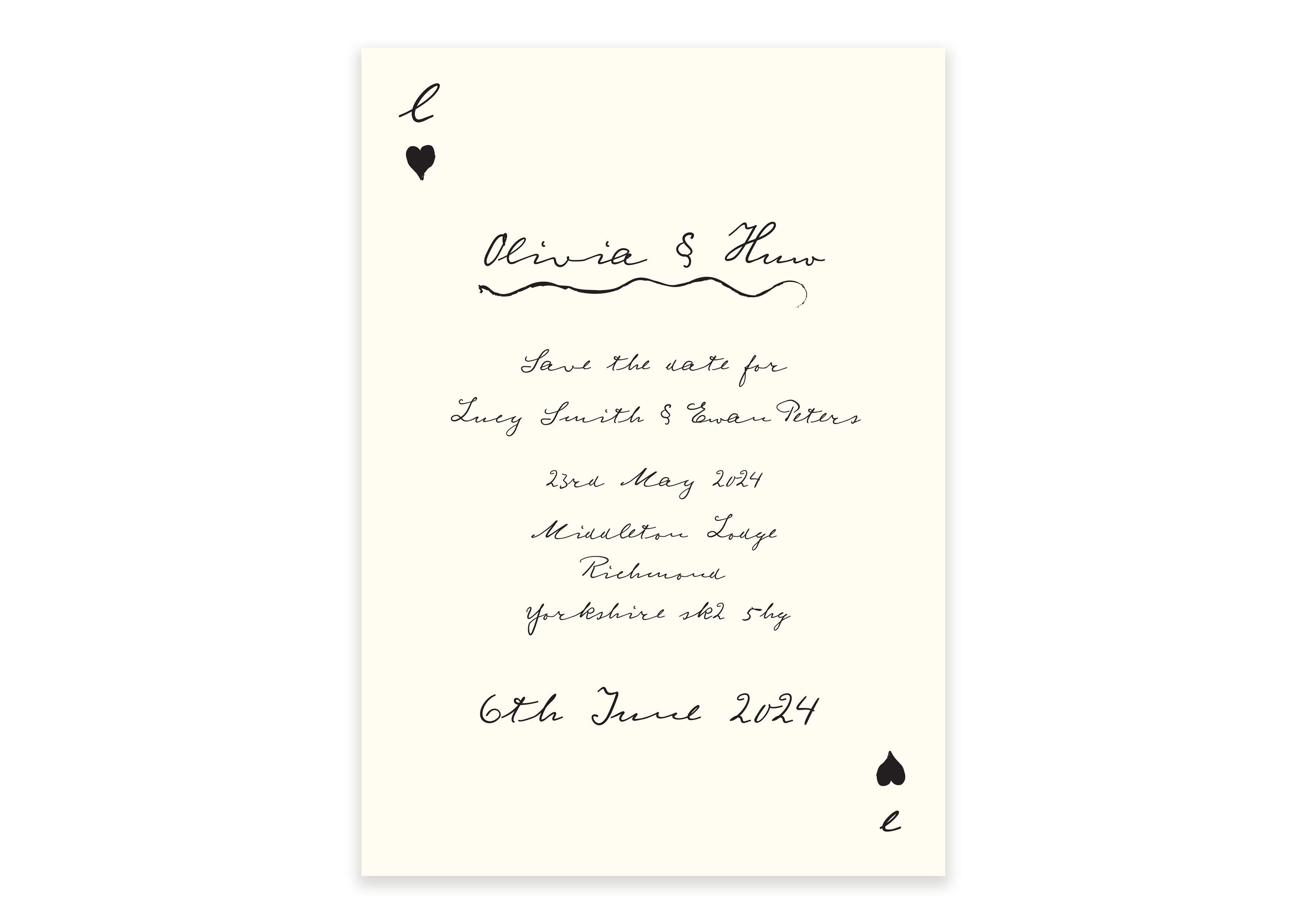 Parisian Lovers - Save The Date Version 2