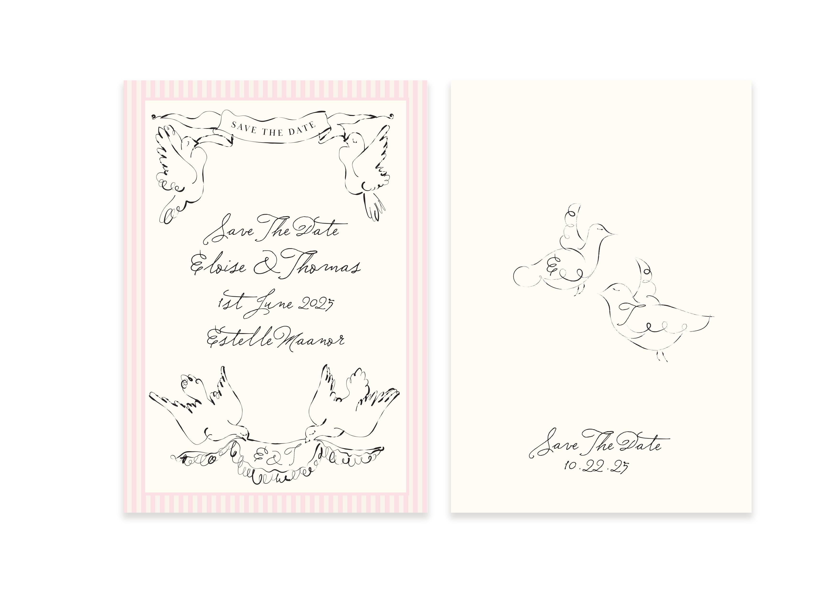 Ten Story Signature - Save The Date Birds