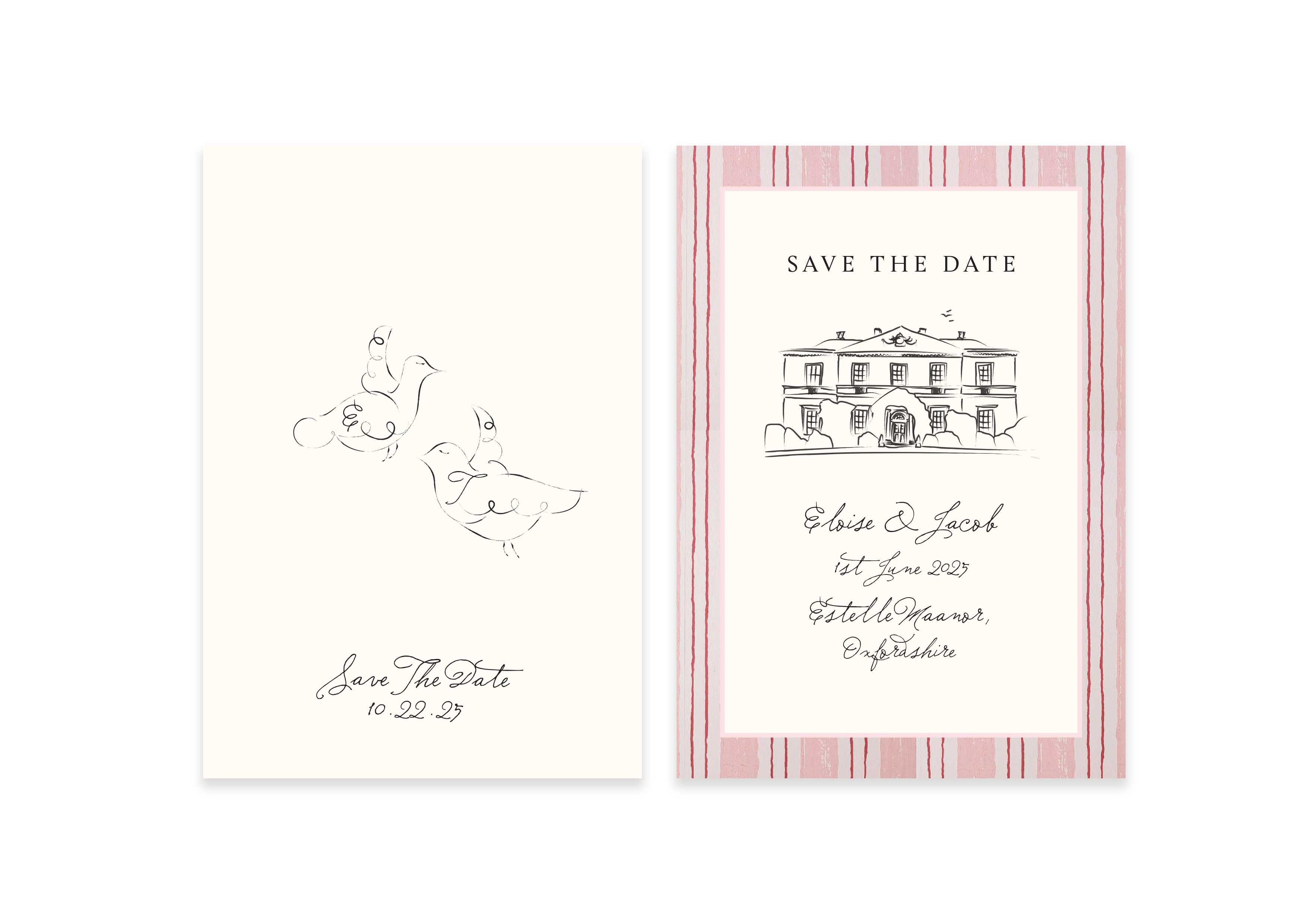 Ten Story Signature - Save The Date Venue - Pink