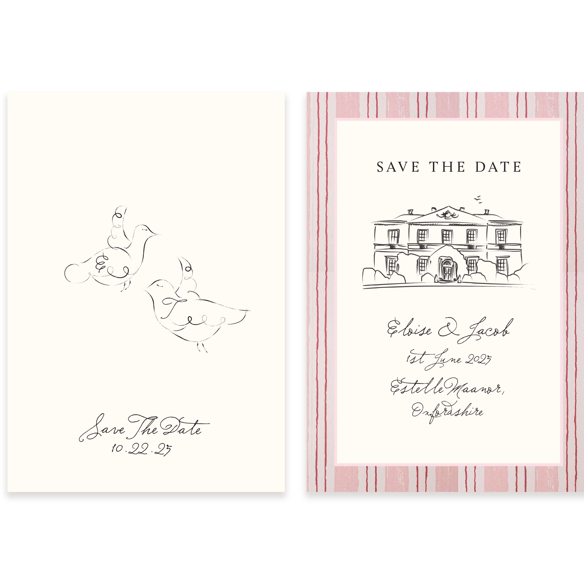 Ten Story Signature - Save The Date Venue - Pink