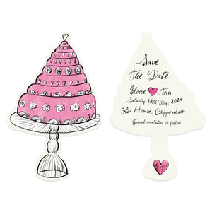 Andy Warhol - Cake Shape Save The Date