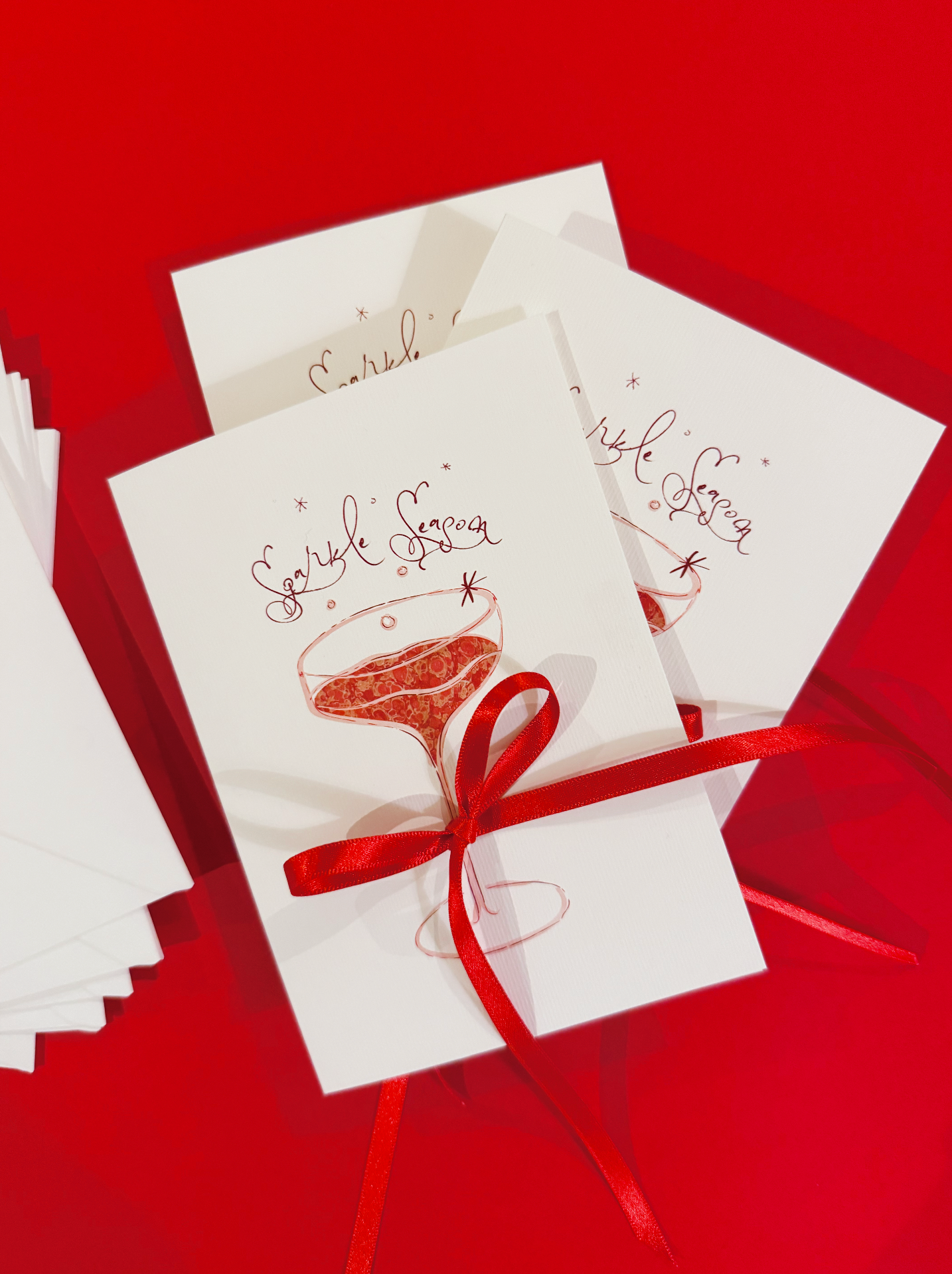 Red Sparkle Season Christmas Card