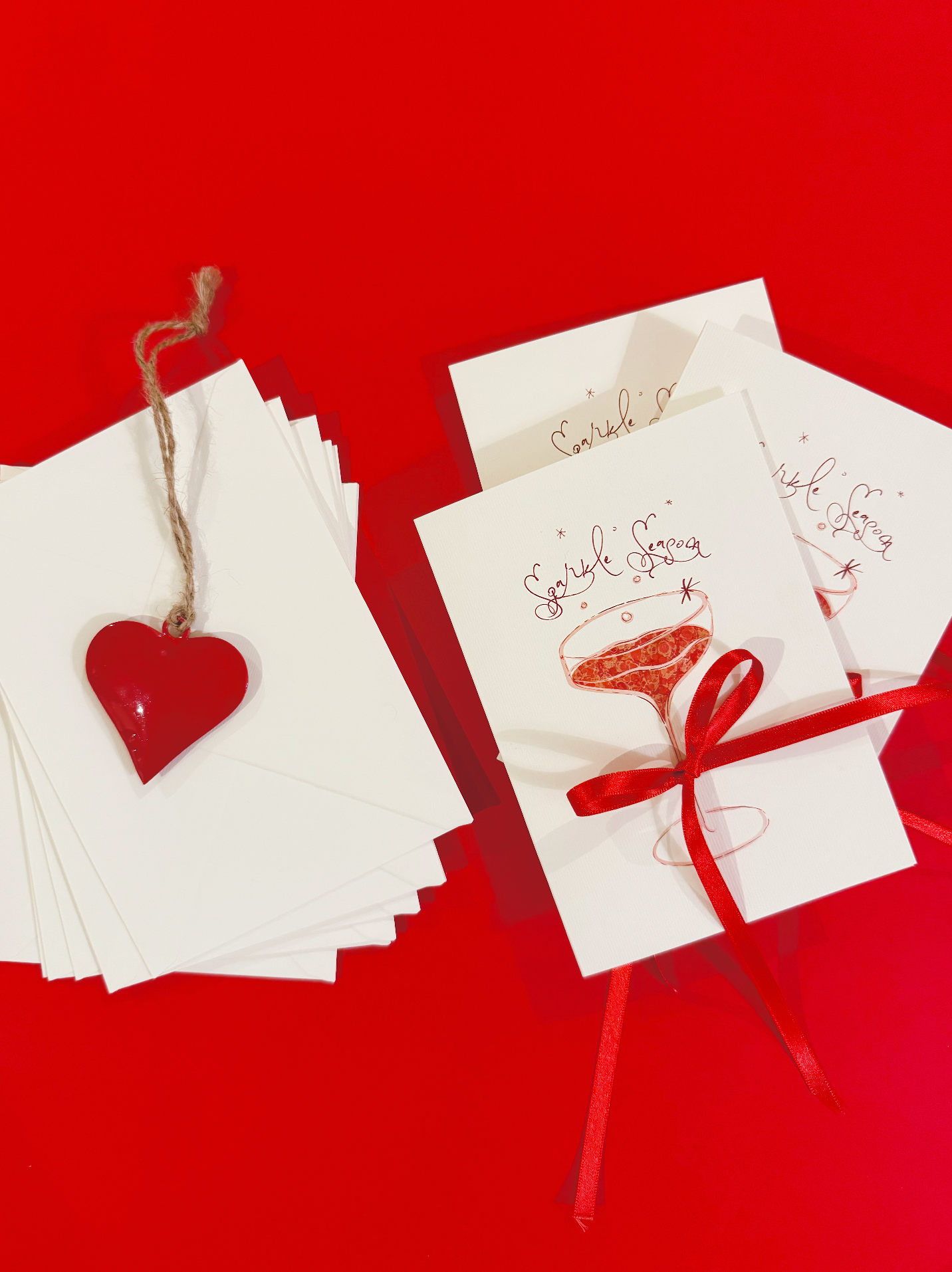 Red Sparkle Season Christmas Card