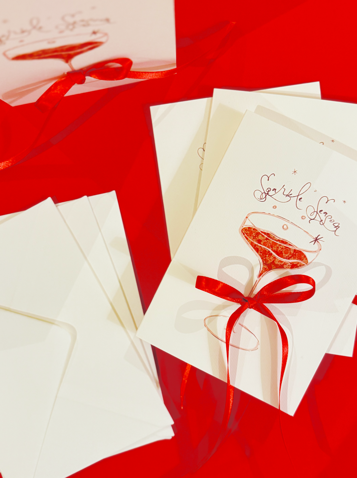 Red Sparkle Season Christmas Card