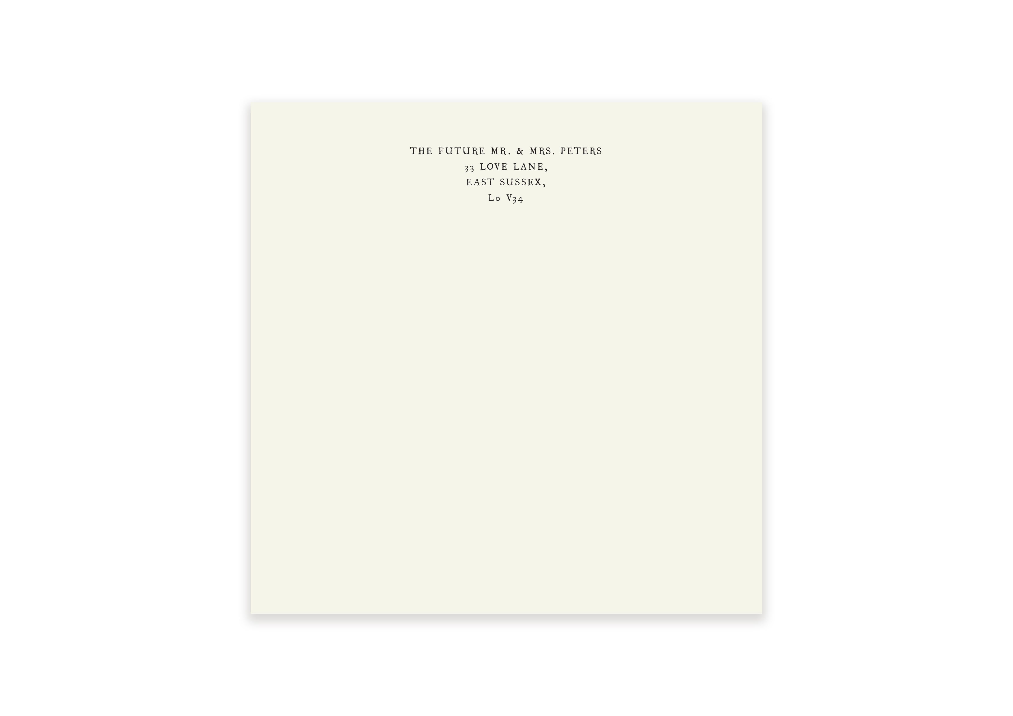 Andy Warhol - Square Angels Invite Envelope