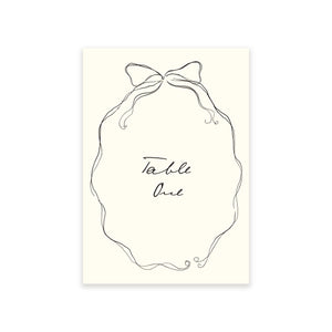 Parisian Lovers - Bow Table Names