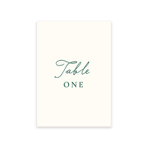 Ten Story Signature - Table Number - Green