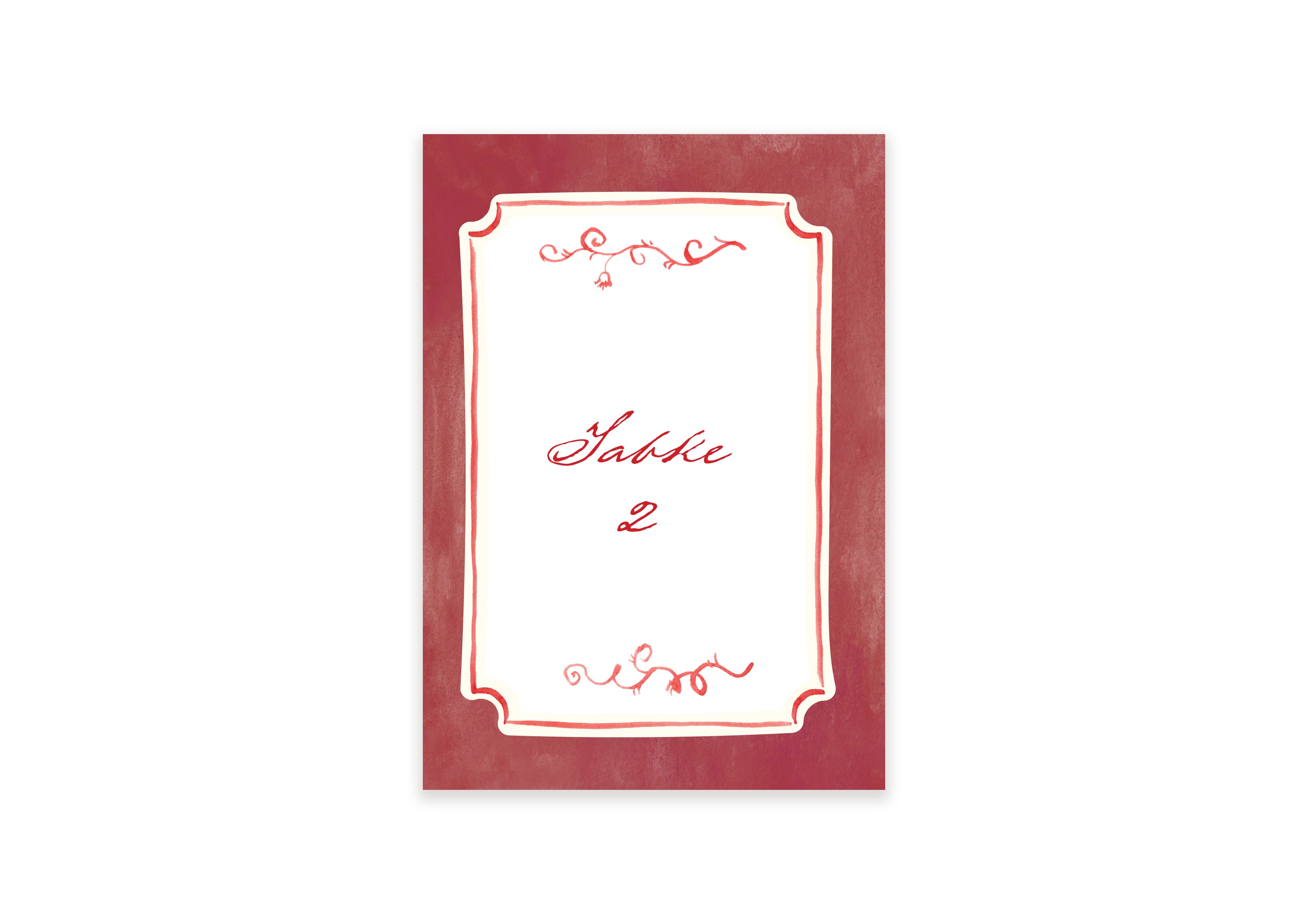 Dinner In Paris - Table Number Border