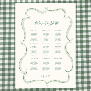 Ten Story Signature - Digital Table Plan (Print Yourself) - Green