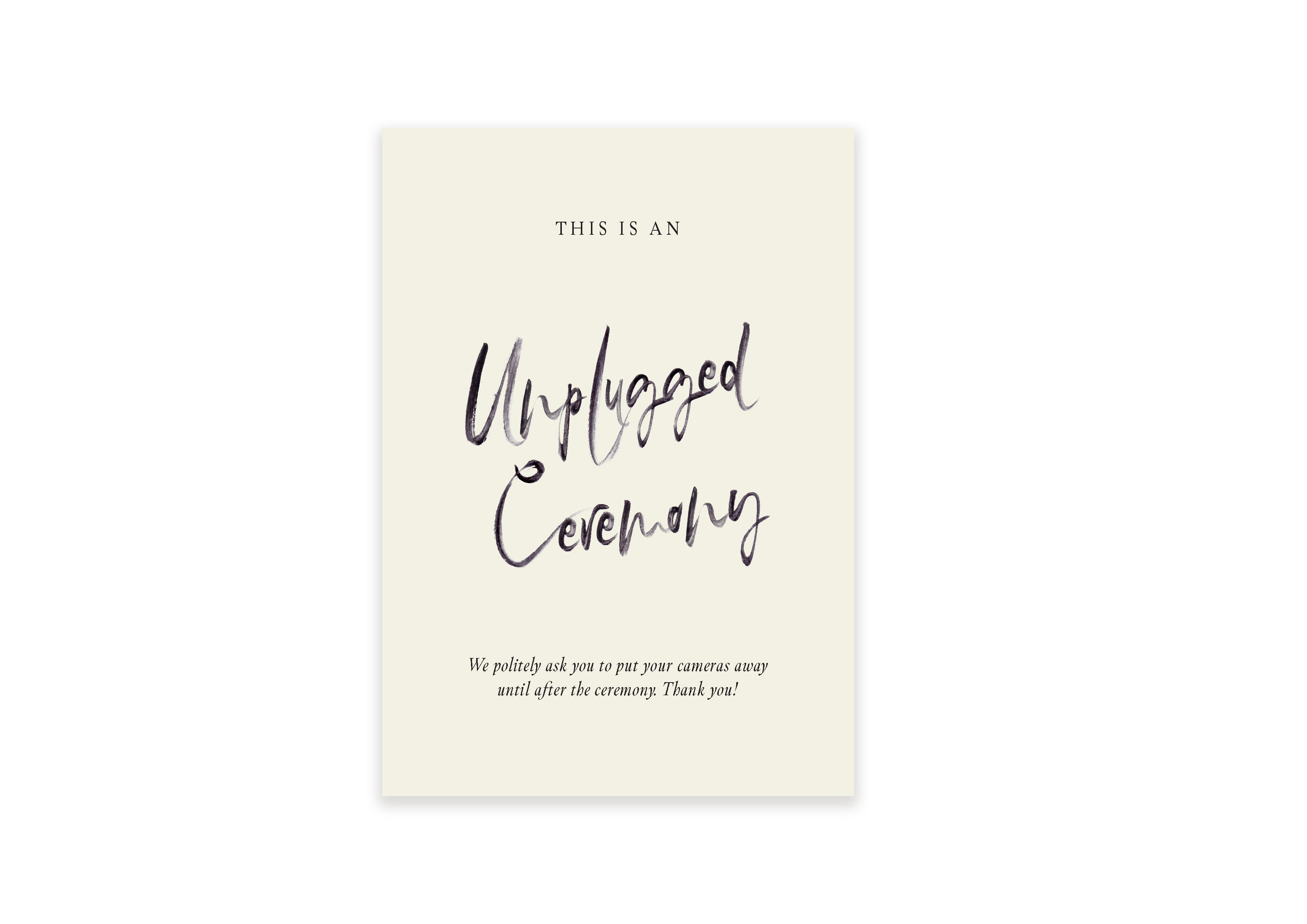 Set Gabrielle  - Digital Unplugged Sign (Print Yourself)