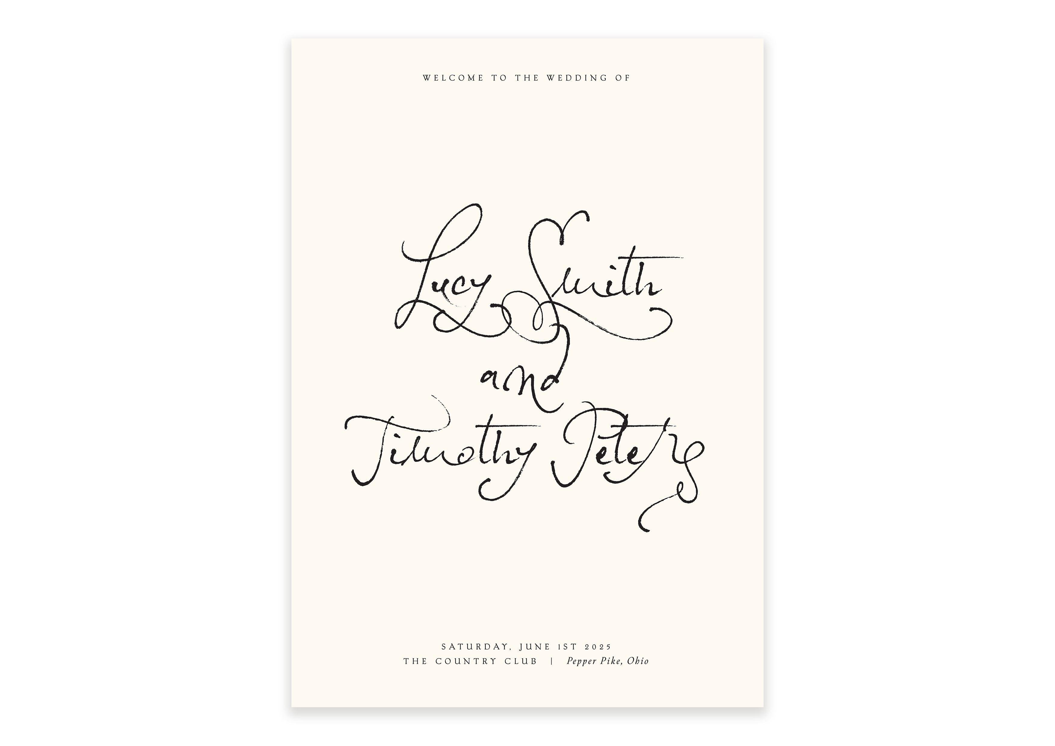 Soirée Romantique  - Digital Welcome Sign (Print Yourself)