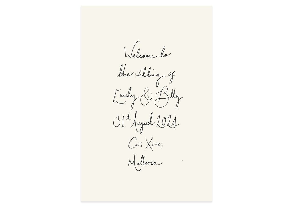 Handwritten Set - Digital Welcome Sign (Print Yourself) – Ten Story ...