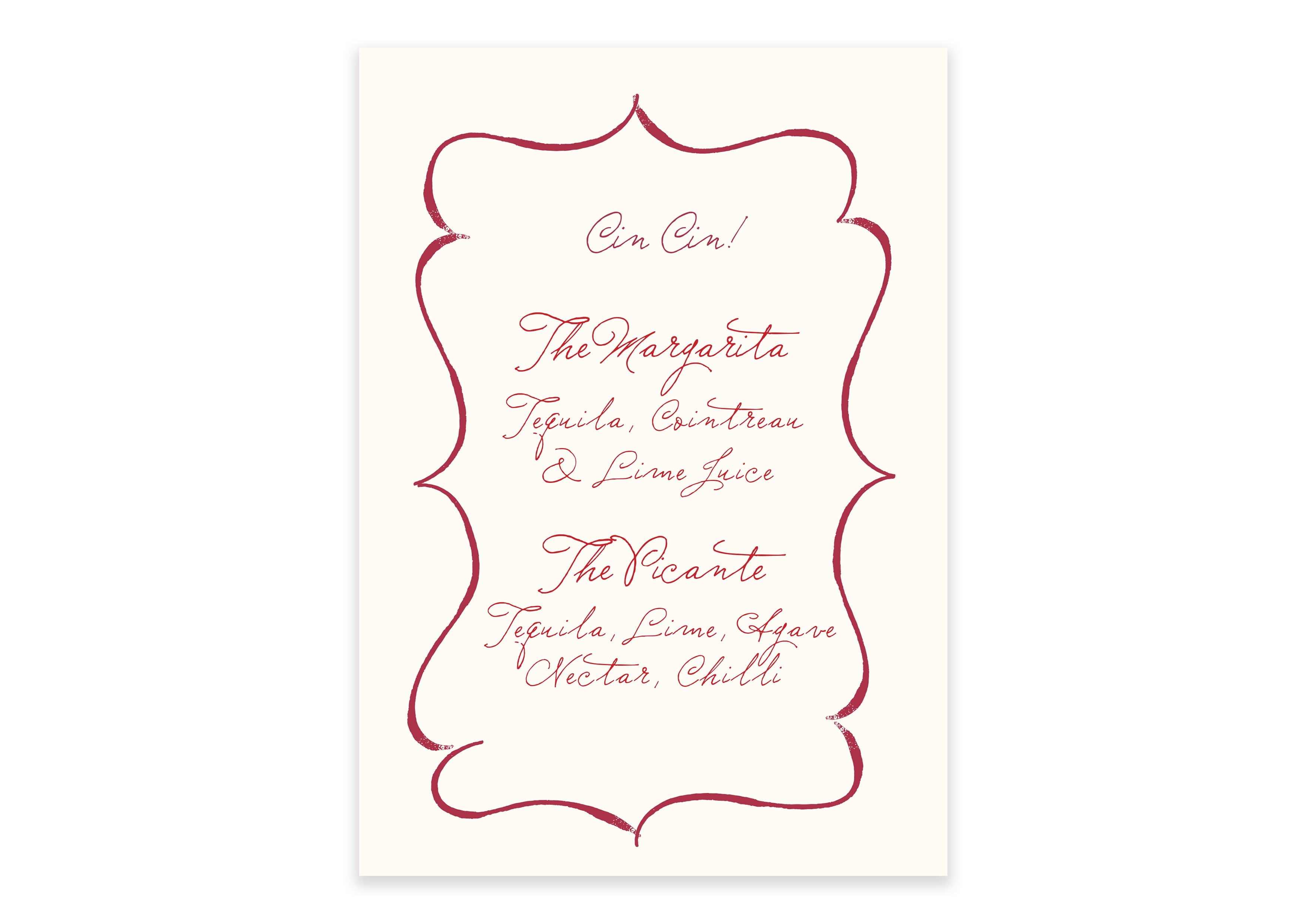 Ten Story Signature  - Drinks Menu - Pink