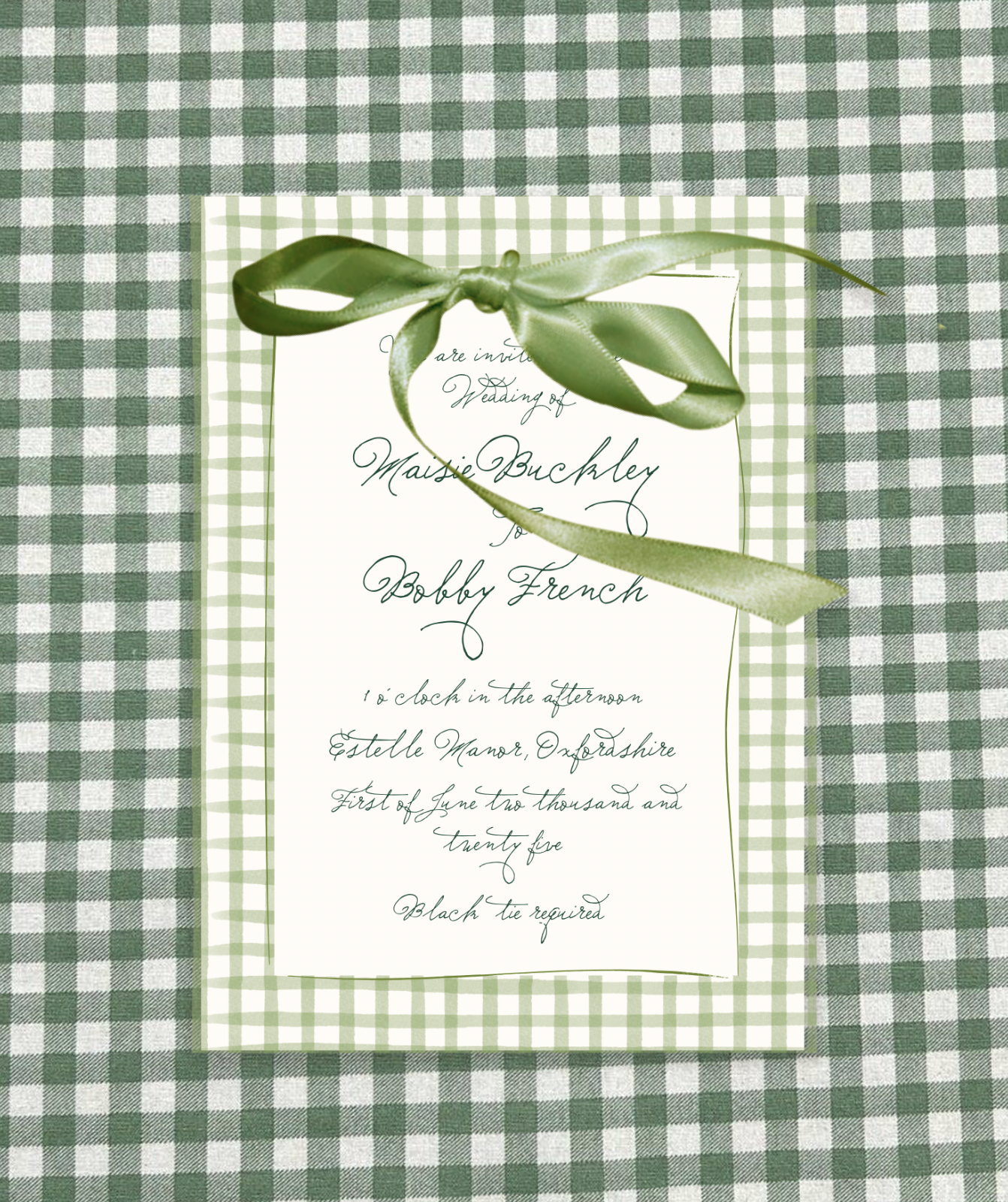 Ten Story Signature - Invitation - Green