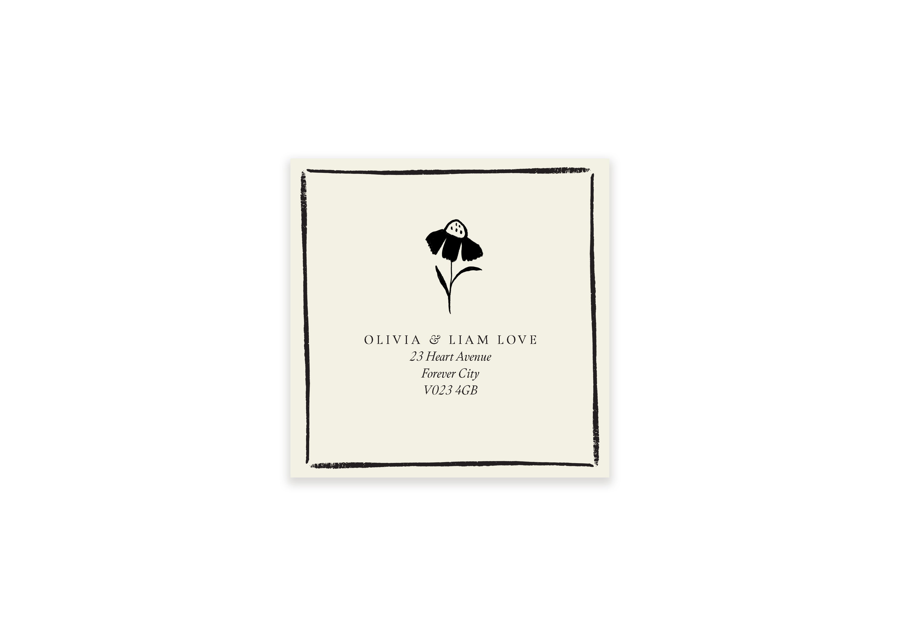 Set Gabrielle - Personalised RSVP Envelope