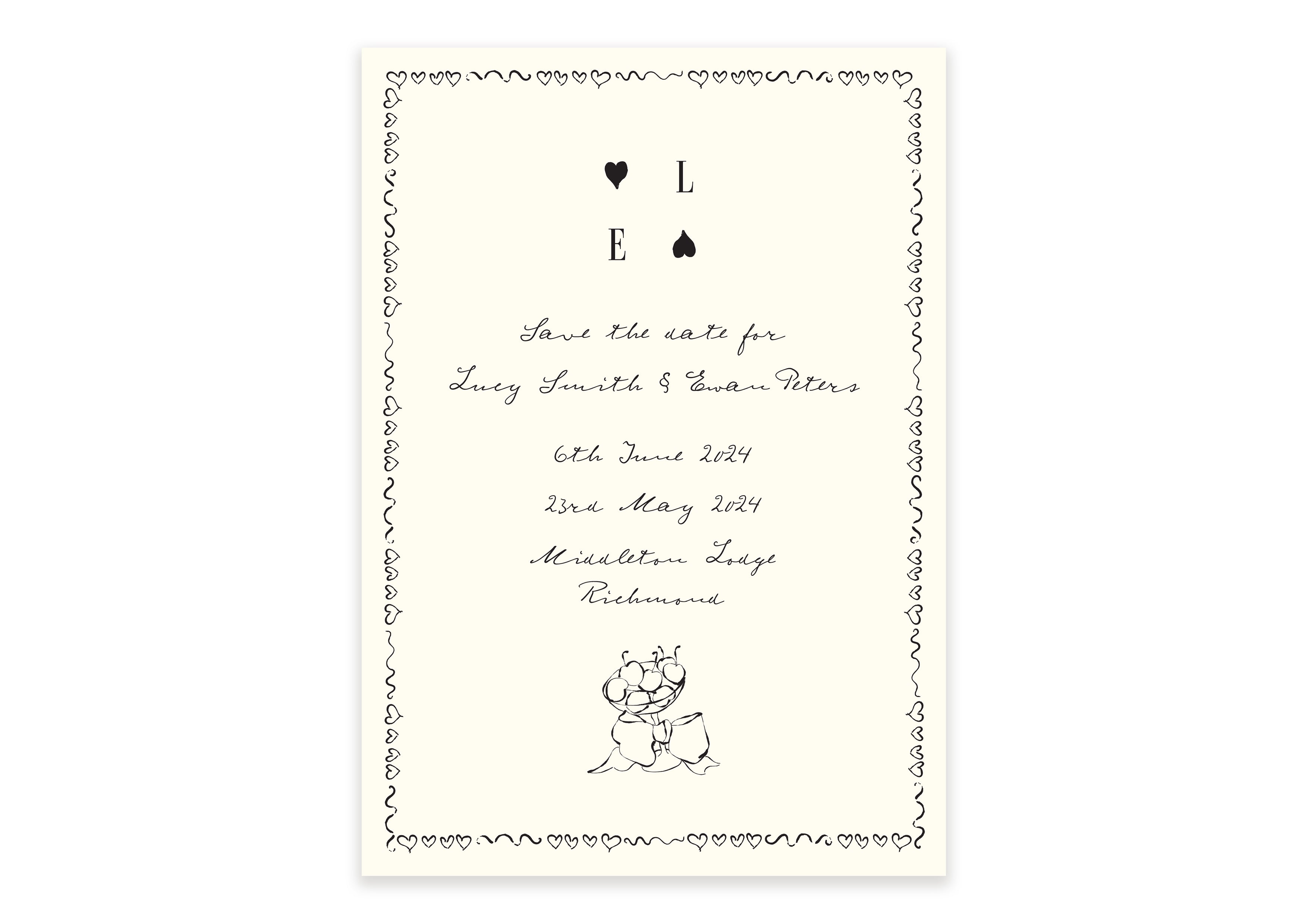 Parisian Lovers - Save The Date Version 2