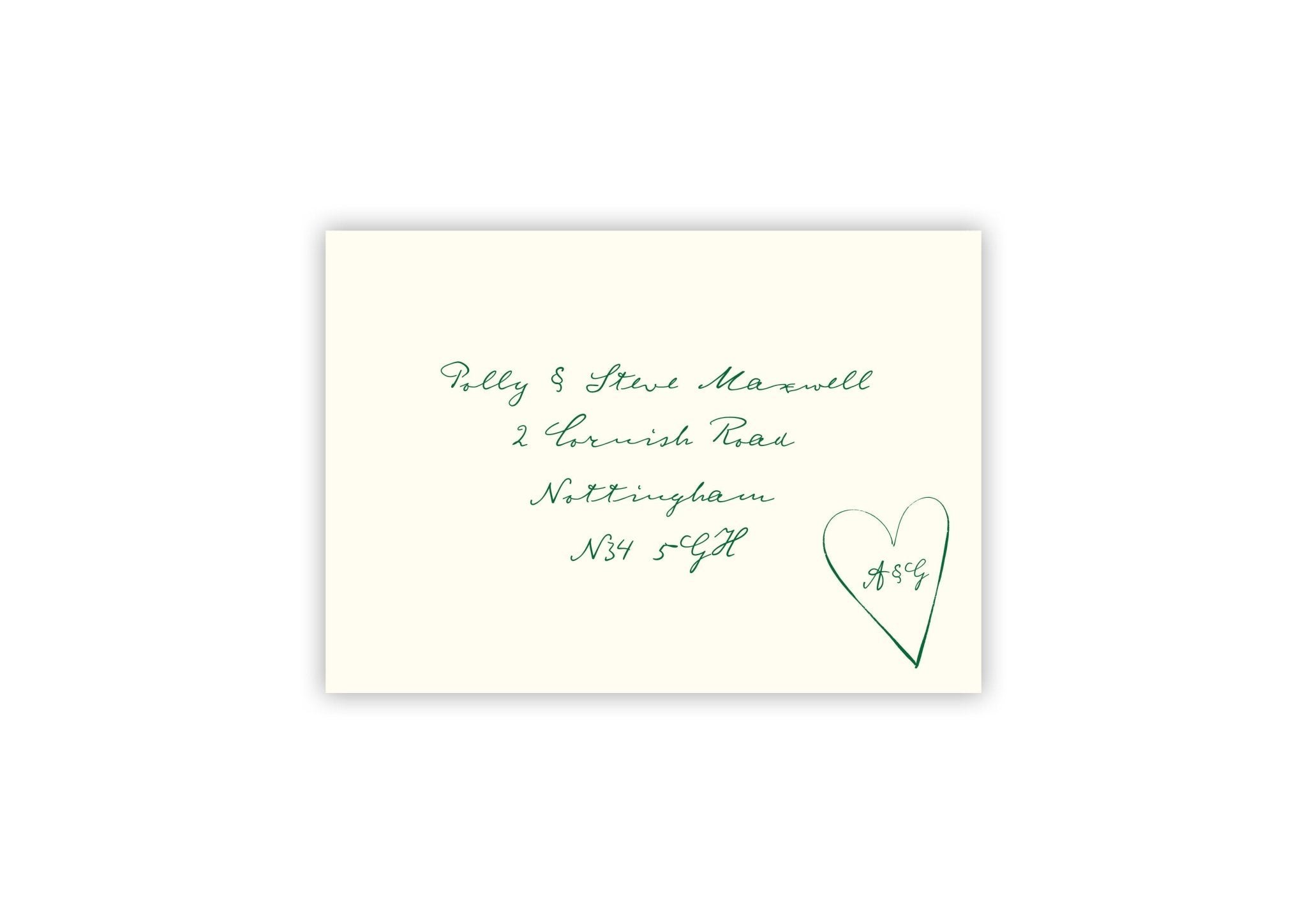 A Poem For Us - Personalised Save The Date Envelope - Ten Story Stationery