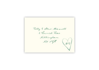 A Poem For Us - Personalised Save The Date Envelope - Ten Story Stationery