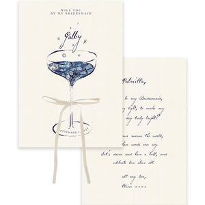 Blue "Be My" Card - Ten Story Stationery