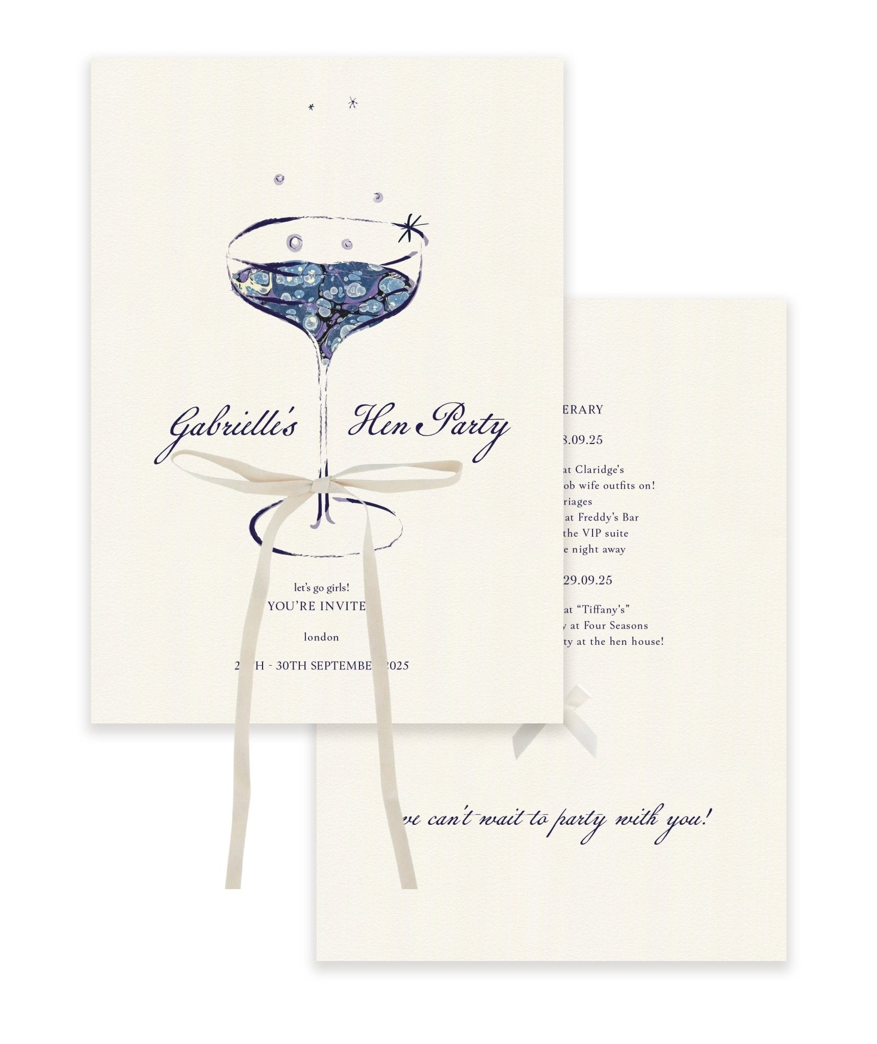 Blue Hen/Bachelorette/Shower Card – Ten Story Stationery