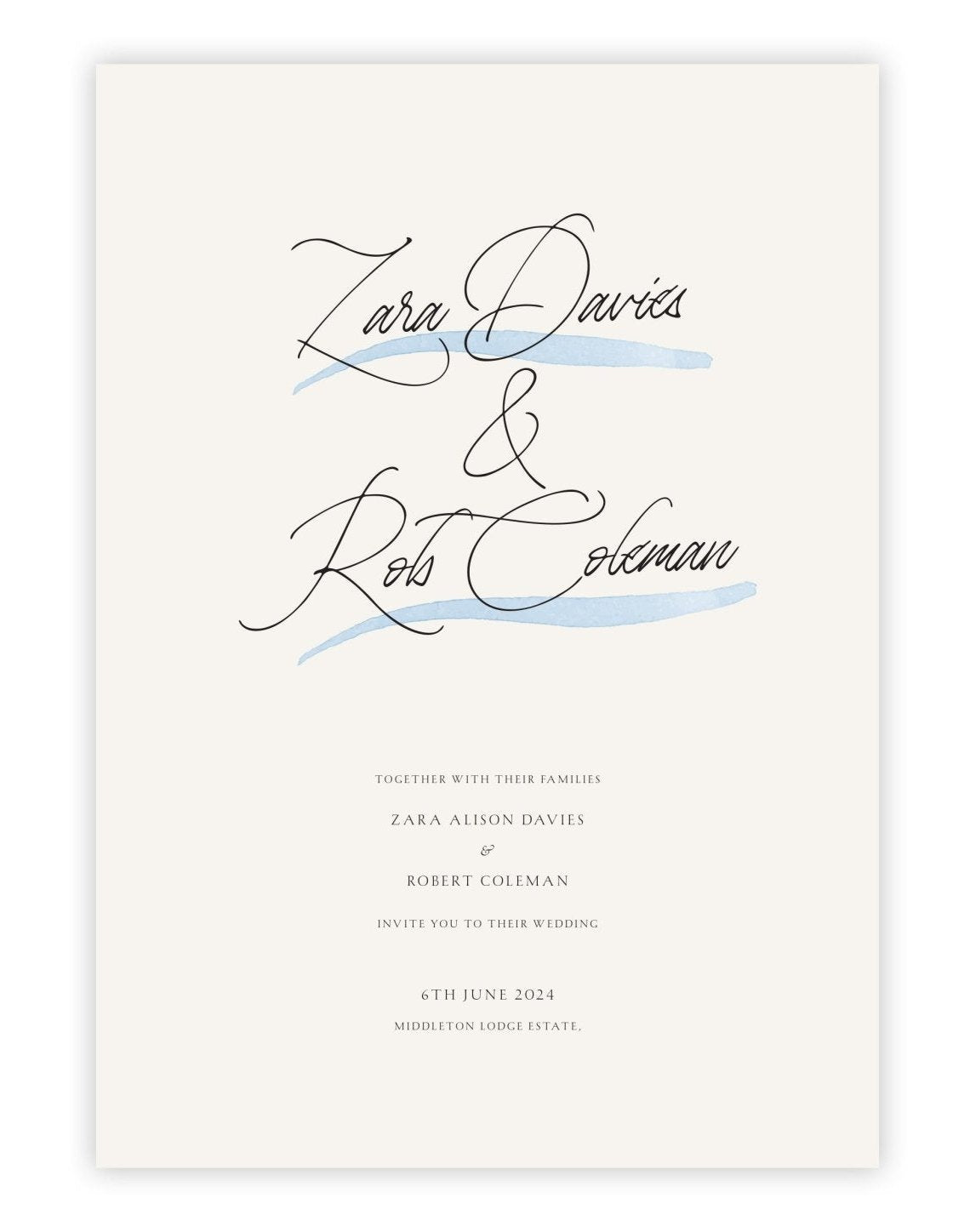 Just Like Heaven - Invitation 1 - Ten Story Stationery