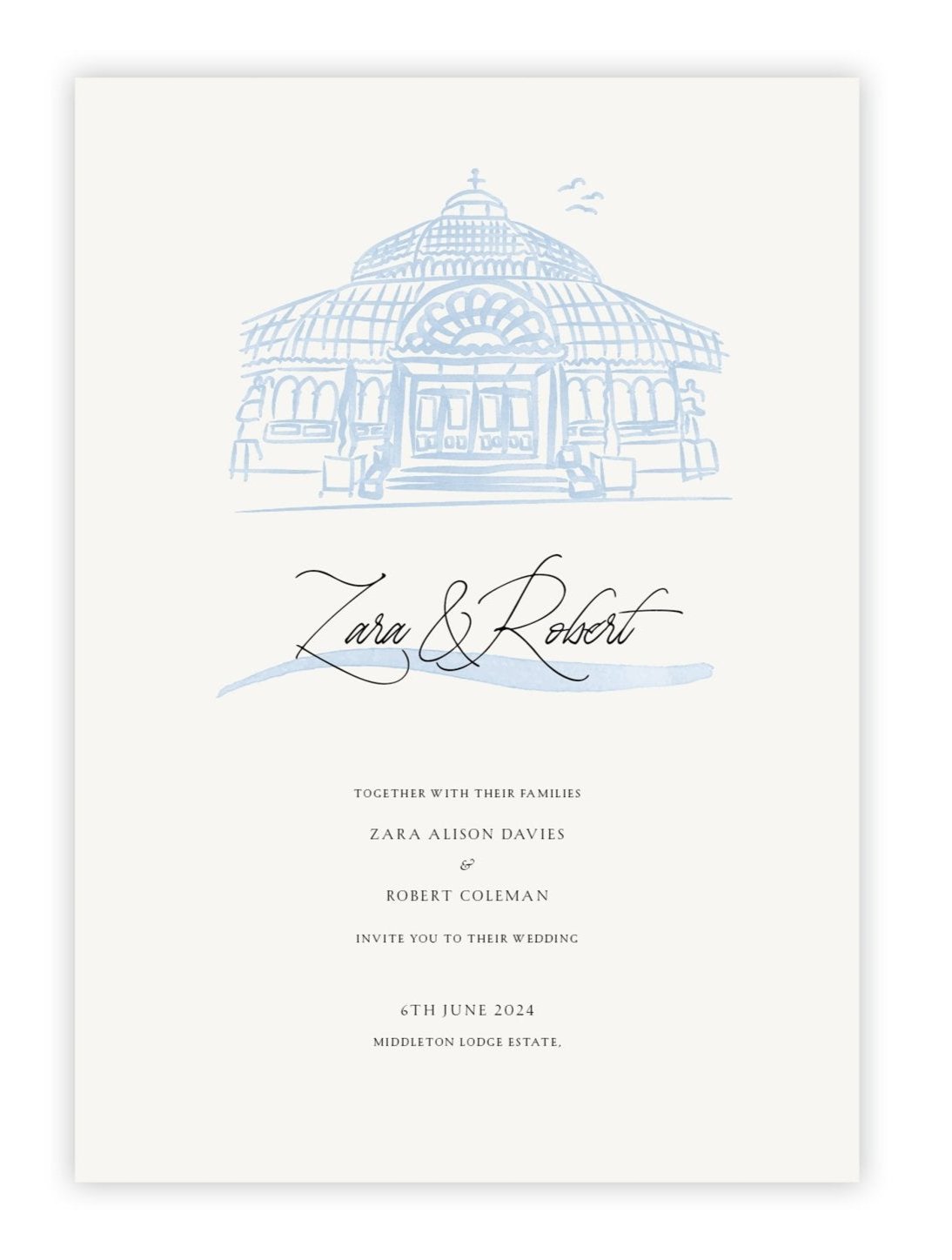 Just Like Heaven - Invitation 2 - Ten Story Stationery