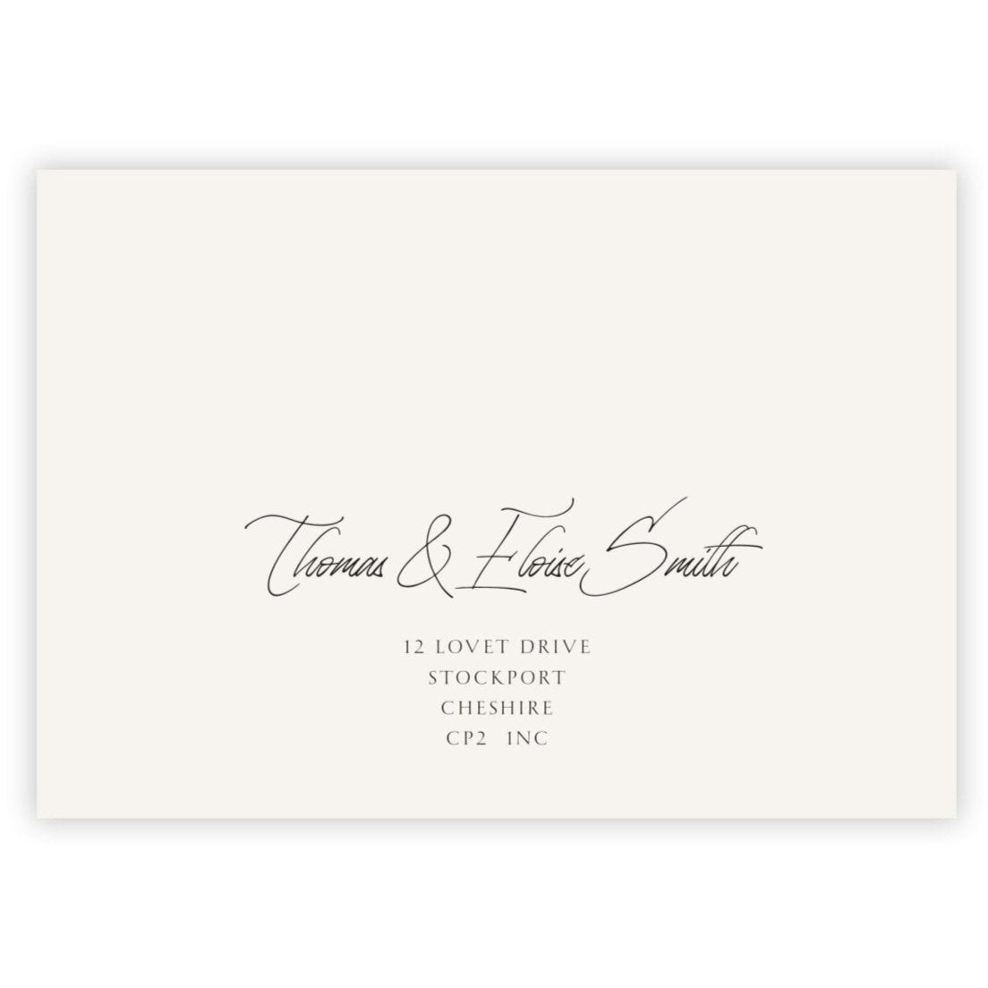 Just Like Heaven - Personalised Save The Date Envelope - Ten Story Stationery