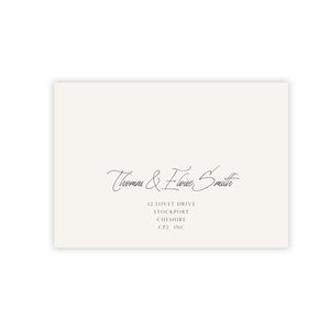 Just Like Heaven - Personalised Save The Date Envelope - Ten Story Stationery