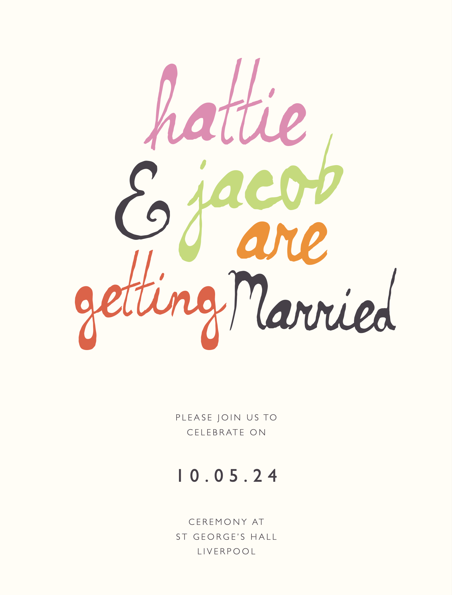 My Sweet Love - Digital Invitation - e-Invite - Ten Story Stationery