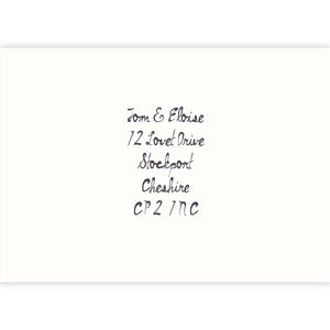 My Sweet Love - Personalised Invite Envelope - Ten Story Stationery