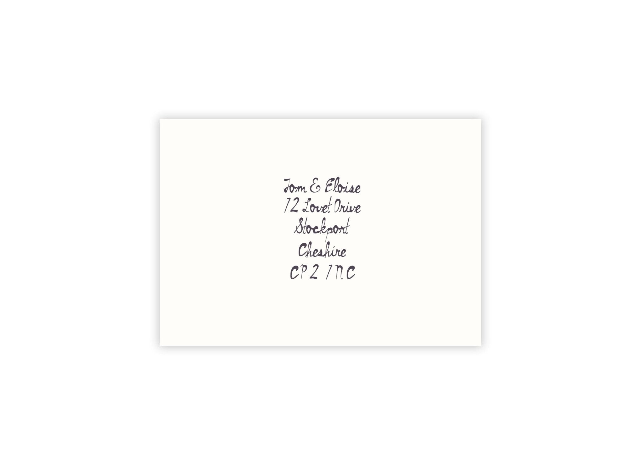 My Sweet Love - Personalised Save The Date Envelope - Ten Story Stationery