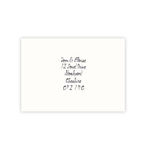 My Sweet Love - Personalised Save The Date Envelope - Ten Story Stationery