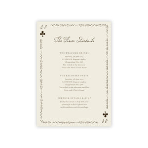 Pair of Hearts - Details slip - Ten Story Stationery