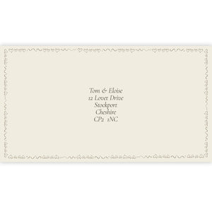 Pair of Hearts - Personalised Invite Envelope - Ten Story Stationery