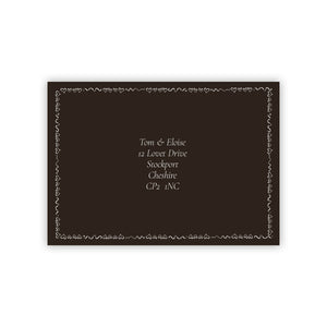 Pair of Hearts Version 2 - Personalised Save The Date Envelope - Ten Story Stationery