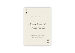 Pair of Hearts Version 2 - Save The Date - Ten Story Stationery